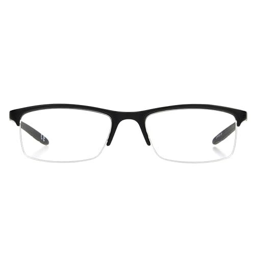 Paolo frame close-up showing matte black brow and textured temples for comfort.