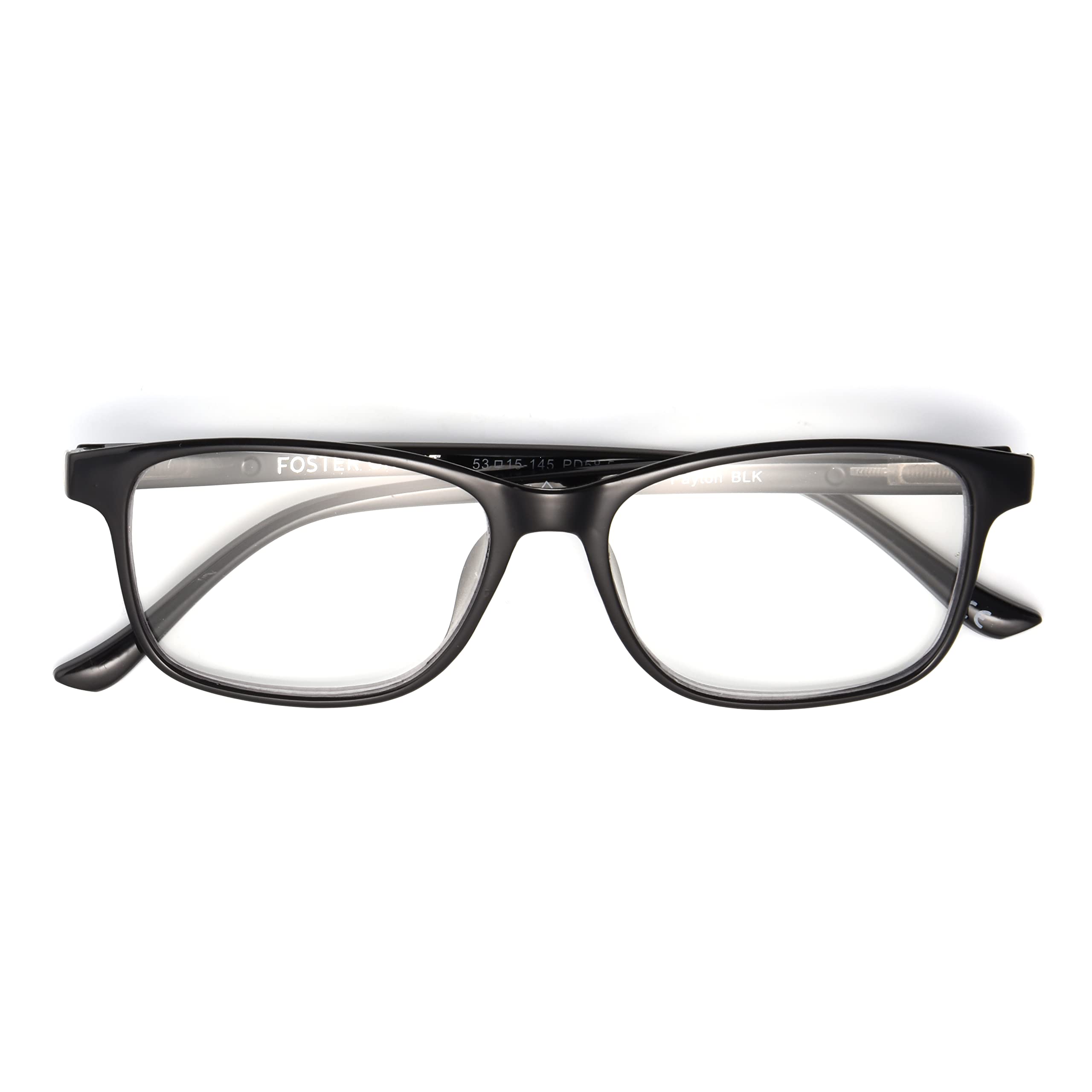 Foster Grant Payton anti-fog blue light readers side hinge, flexible springs for all-day comfort.