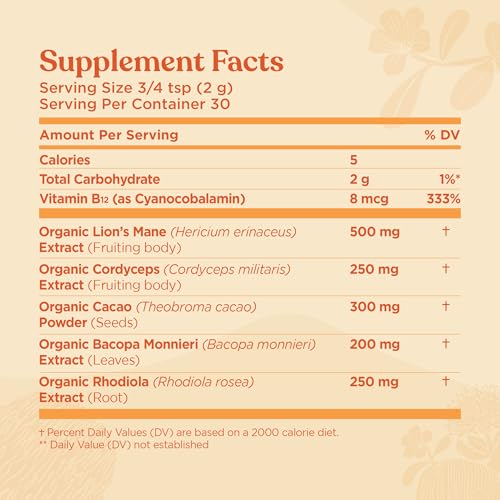 Four Sigmatic Focus Blend Cordyceps powder for steady daytime energy