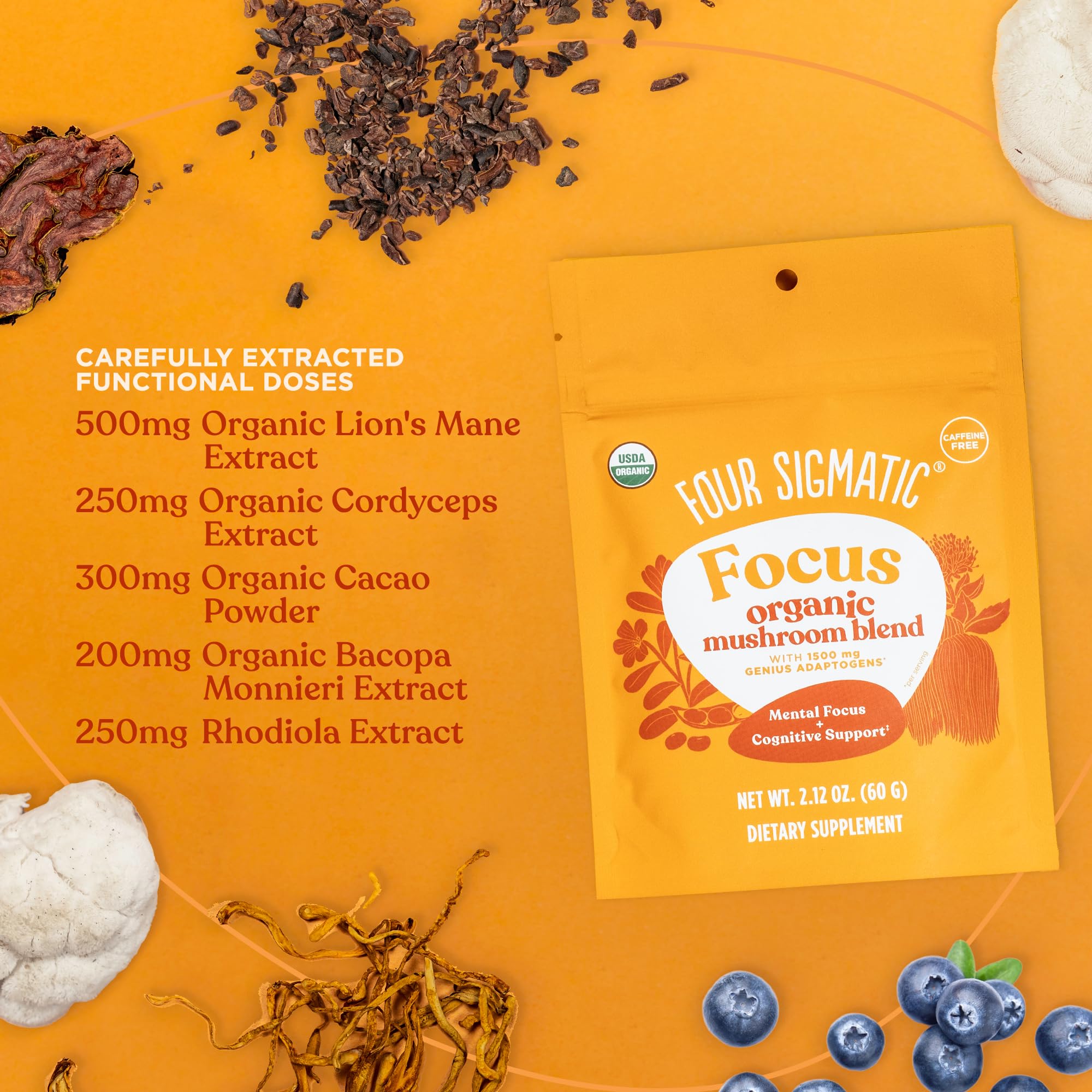 Four Sigmatic Focus Blend Vitamin B12 for natural energy support