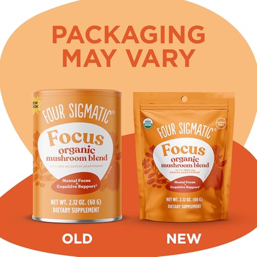 Four Sigmatic Focus Blend packaging and label for easy daily use