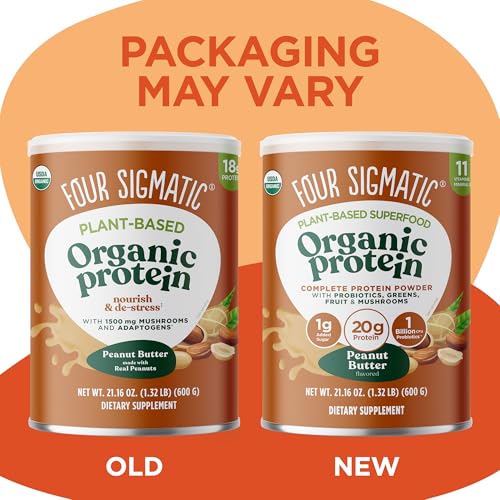 Four Sigmatic Organic Protein scoop highlighting convenient serving size for quick workouts
