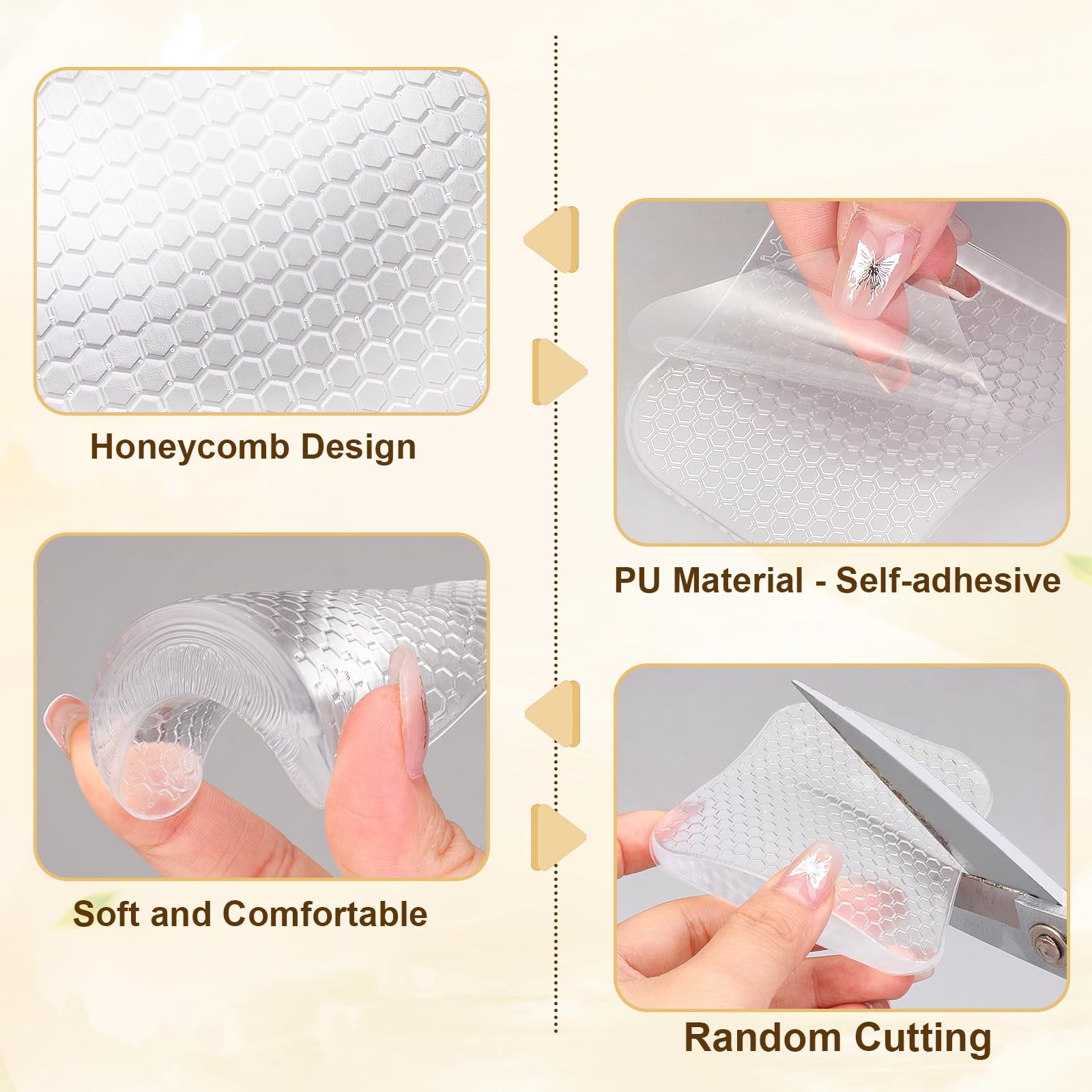 FOWSRHRG compact inserts slip easily into casual or formal footwear.