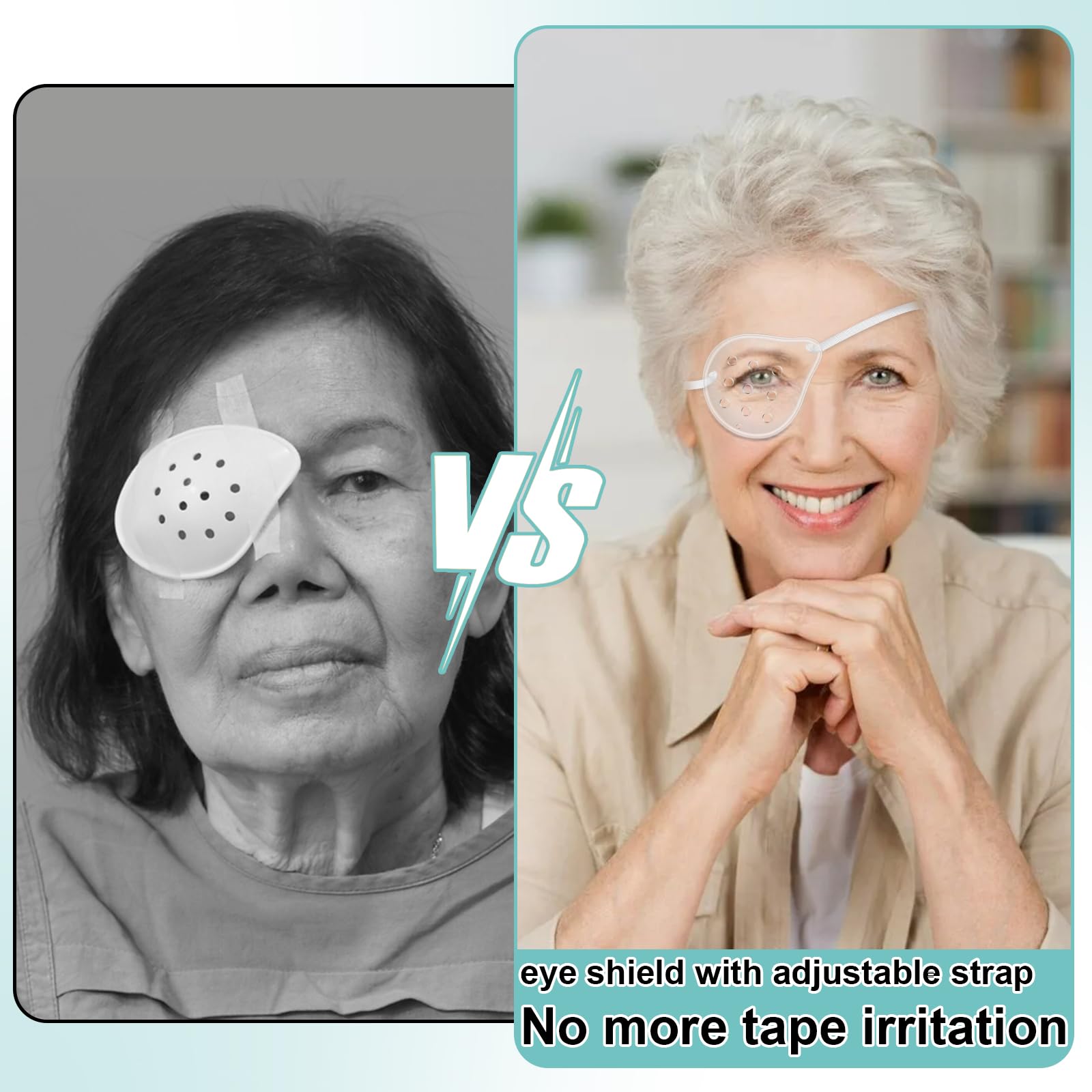 FOWSRHRG elastic band eye cover, easy to wear without tape