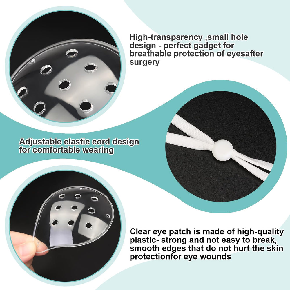 FOWSRHRG lightweight PC shield, suitable for post-surgery eye care