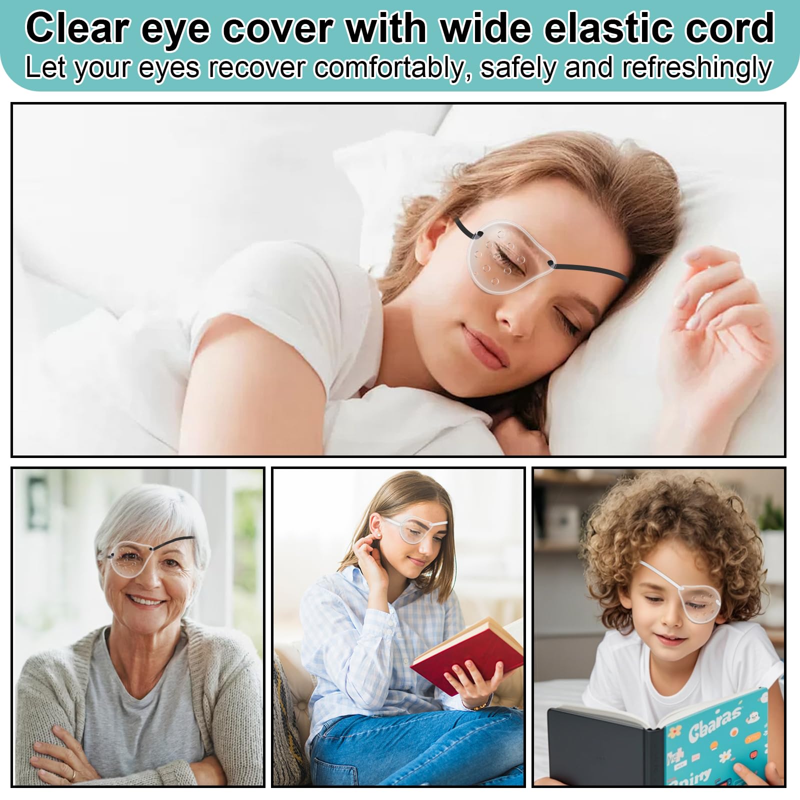 FOWSRHRG protective eye shield with ventilated holes, helps air flow