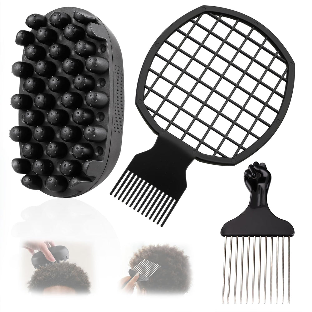 FOWSRHRG set-cepillo-rizos-silicona: definición suave de rizos, apto para uso diario.