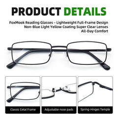 Lentes transparentes de FoxMook con recubrimiento amarillo para confort visual.