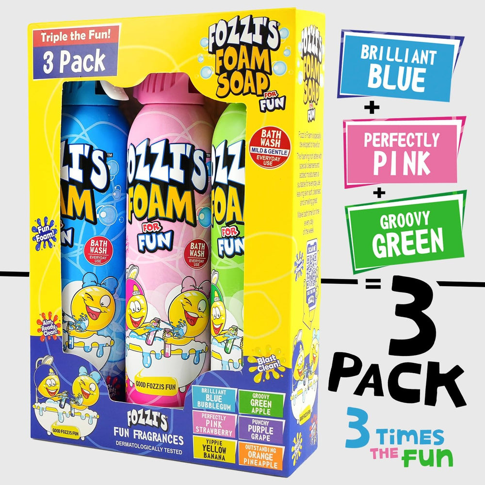 FOZZI'S fluffy, shapeable foam texture ideal for creative water play.