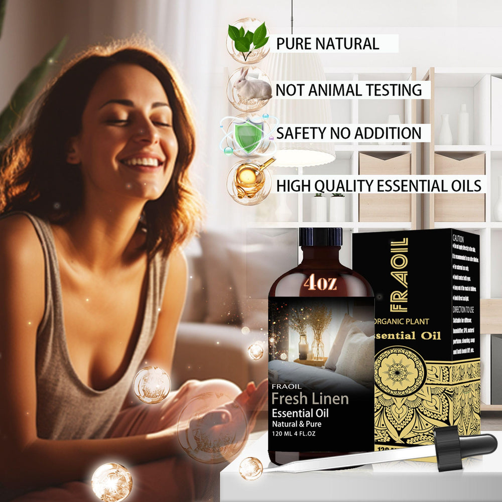 FRAOIL amber glass bottle protects scent from light and degradation.