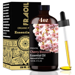 FRAOIL Cherry Blossom essential oil in amber bottle for diffusion
