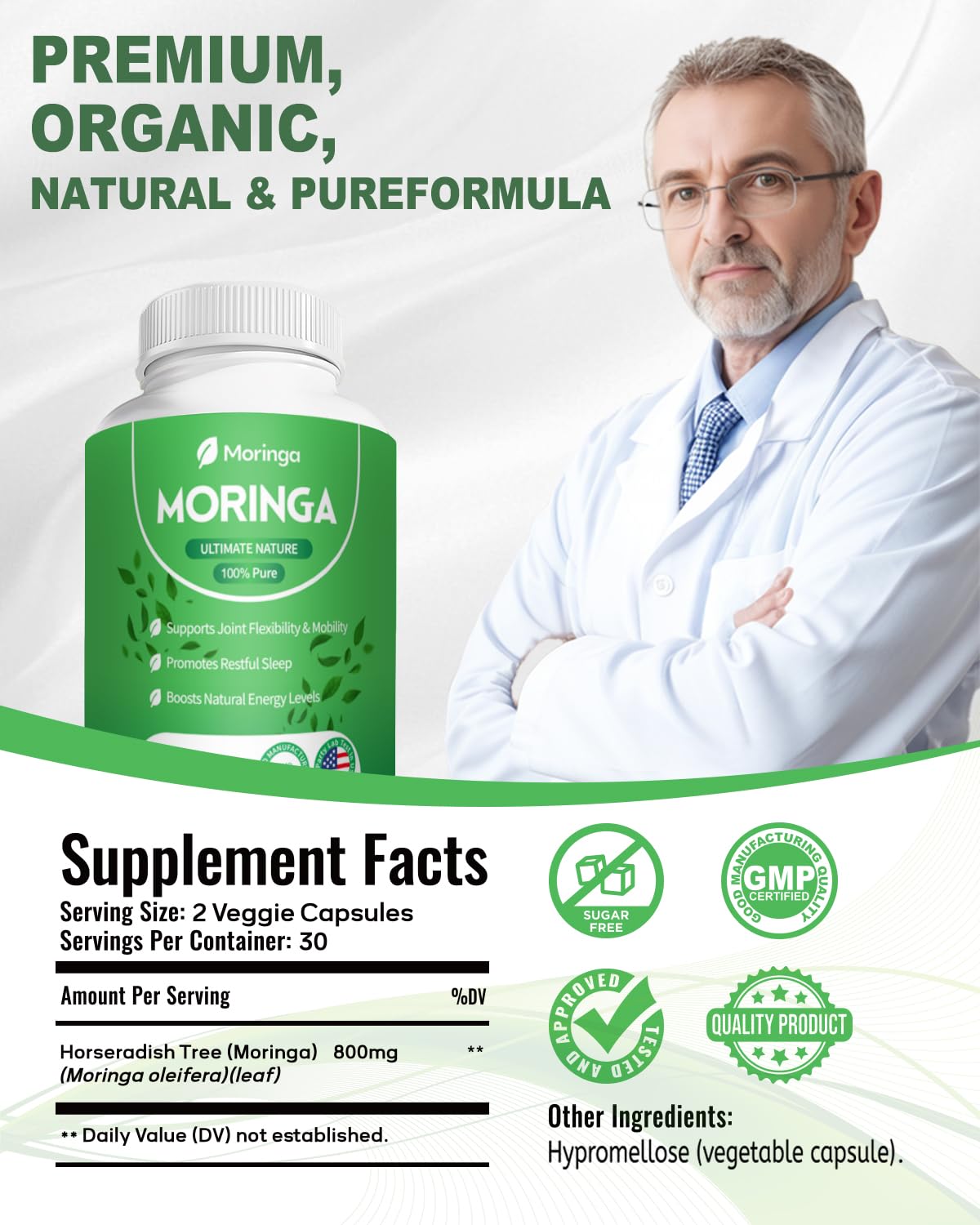 Fravonique Moringa product packaging box suggesting a gift-ready wellness option.