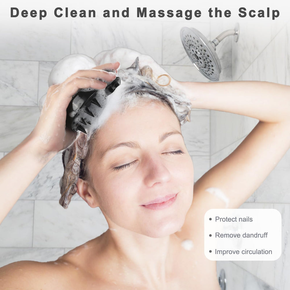 FREATECH dientes-silicona-suaves para limpieza suave del cuero cabelludo.