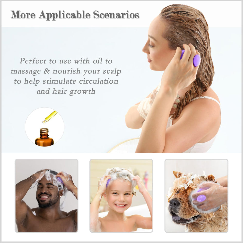 FREATECH brush helps remove flakes and buildup from scalp.