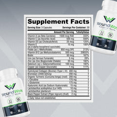 Free Life Labs WoundWorx label detailed shows GMP quality and US manufacturing commitment.