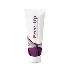 Free-Up professional massage cream tube front showing fragrance-free formula for sensitive skin.