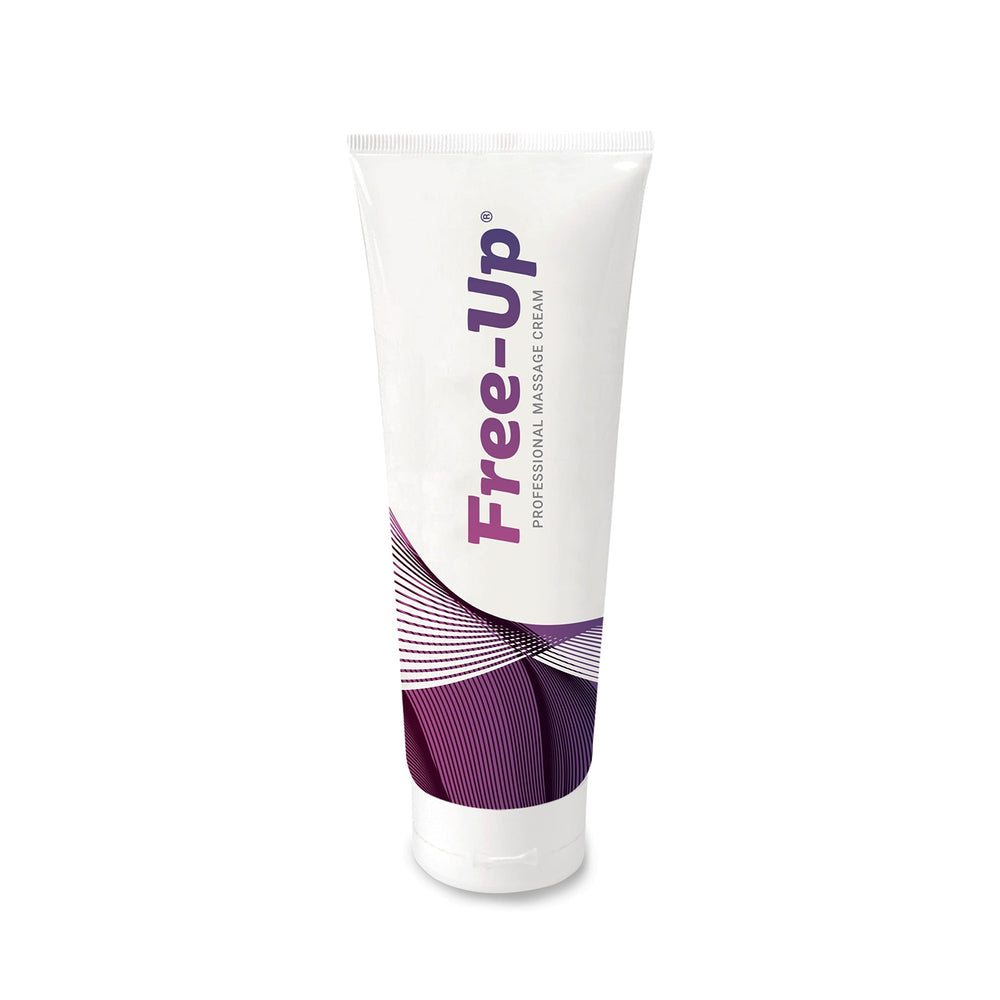 Open Free-Up tube demonstrates controlled dispensing and non-greasy finish.