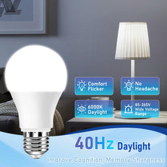 Free2Glow 6000K daylight color provides bright, comfortable reading light.