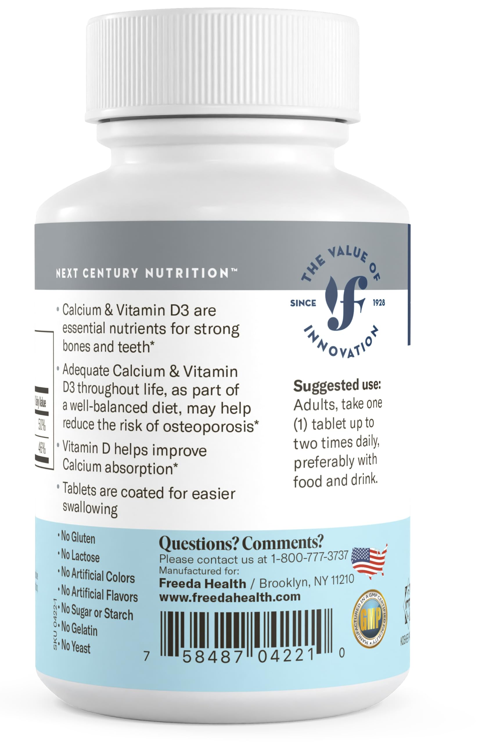 FREEDA bone and teeth support for daily wellness routine.