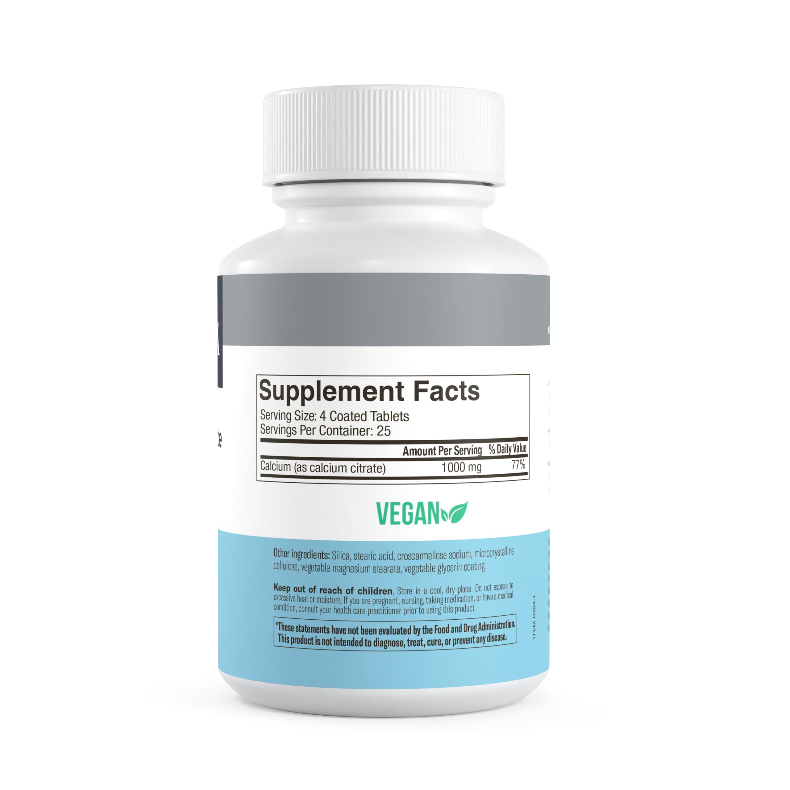 Freeda Calcium Citrate third-party testing certificate for purity and potency