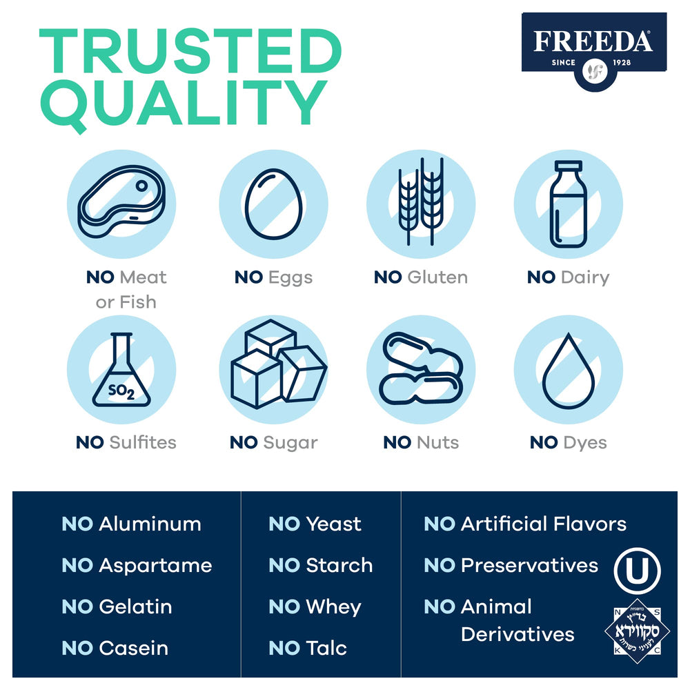 FREEDA coated tablets demonstrating easy swallowing in daily routine.