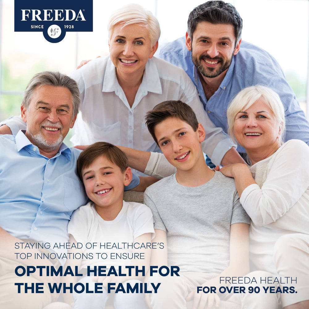 FREEDA made in USA facility badge for quality manufacturing.