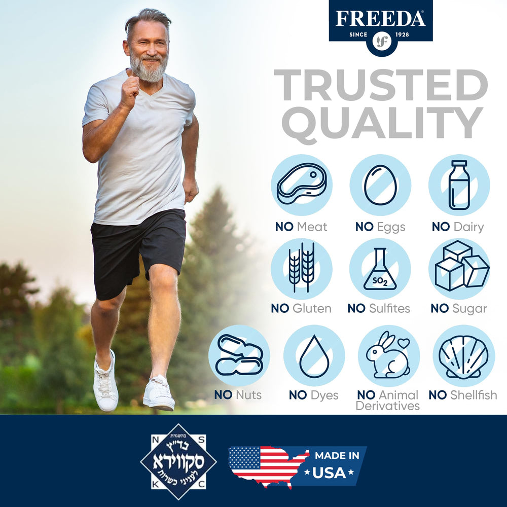 Freeda Magnesium Glycinate ingredient scene featuring vegan-friendly components.