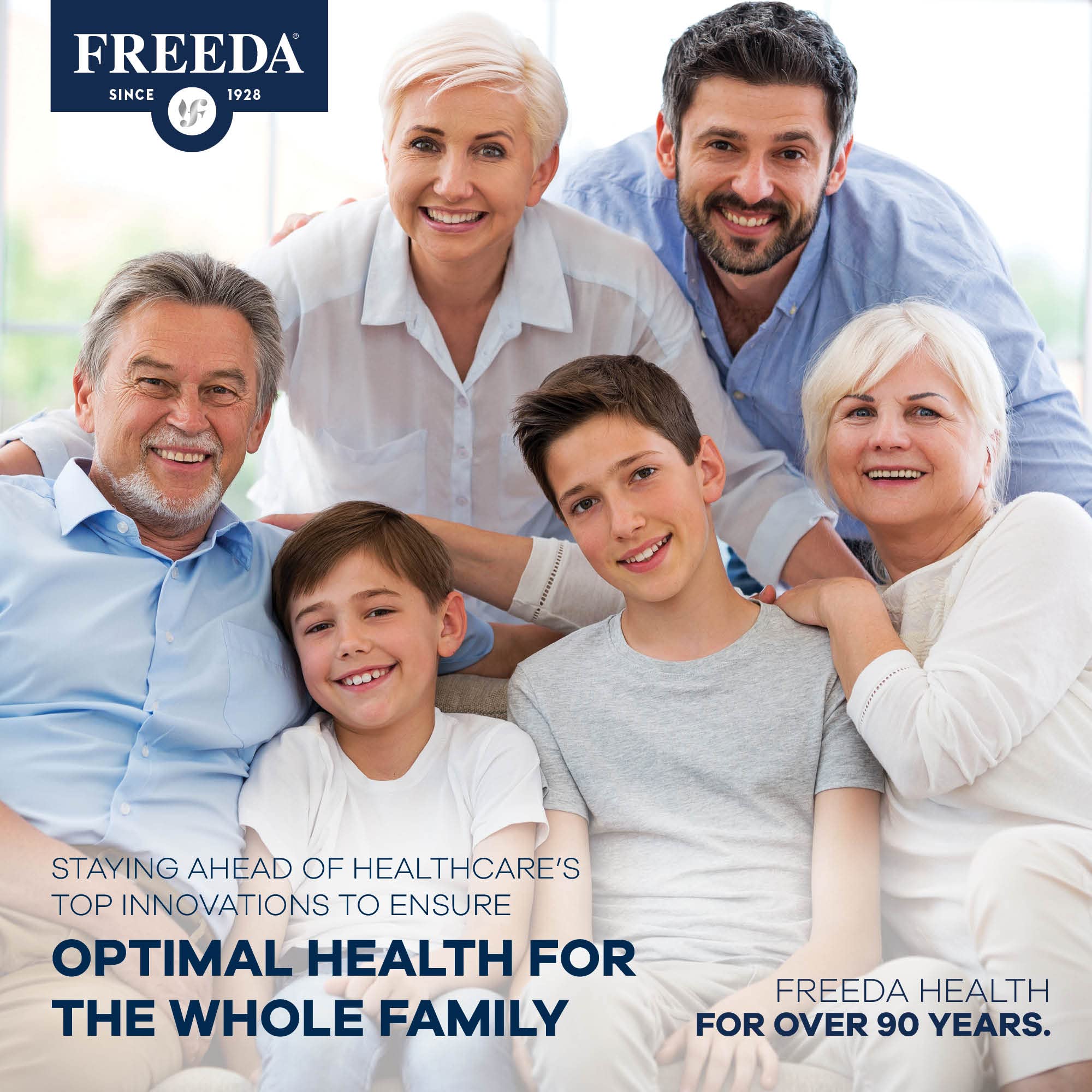 FREEDA Mini Prenatal packaging label presents 120-count bottle for long-term use.
