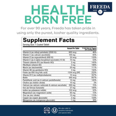 Freeda Prenatal kosher seal indicating trusted certification for pregnancy support