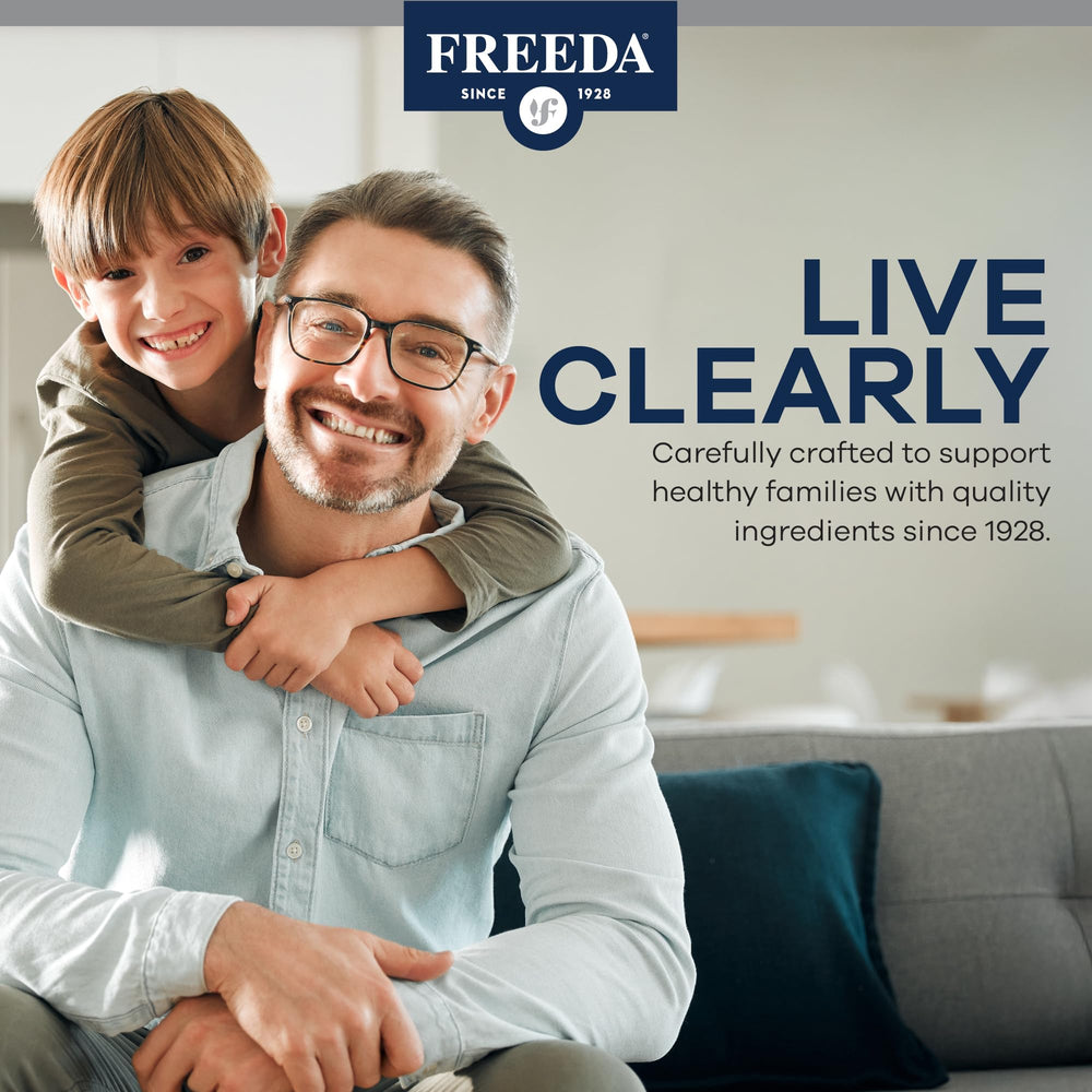 Freeda Vitamin A gluten-free and lactose-free formula for sensitive diets.
