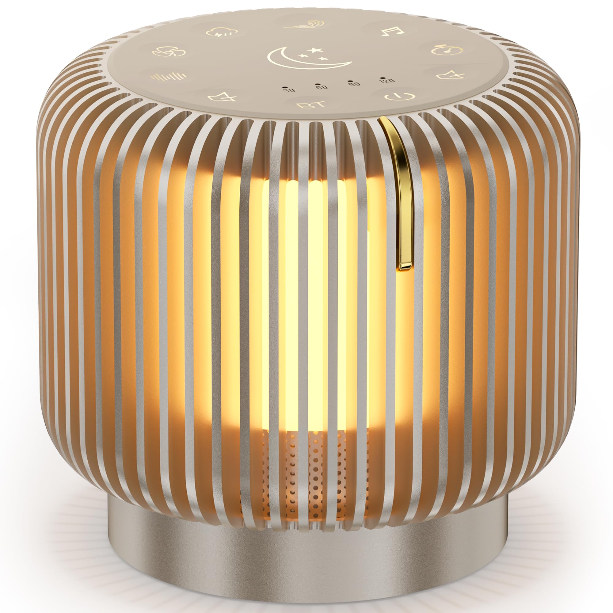 Freefish upgraded white-noise sound machine front view for sleep and focus.