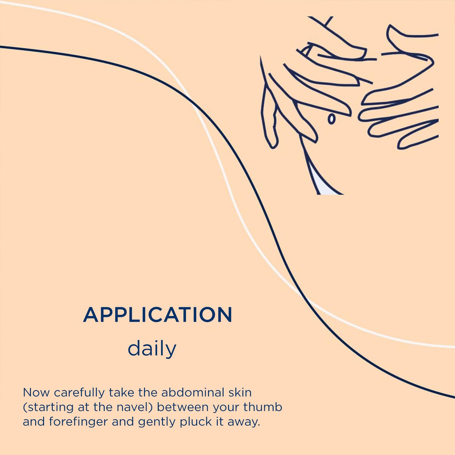 frei öl pregnant woman applying oil belly demonstrates routine for comfort and nourishment