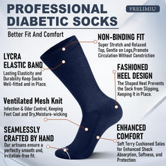 Frelimiu seamless toe sock with cushioned sole to prevent irritation.