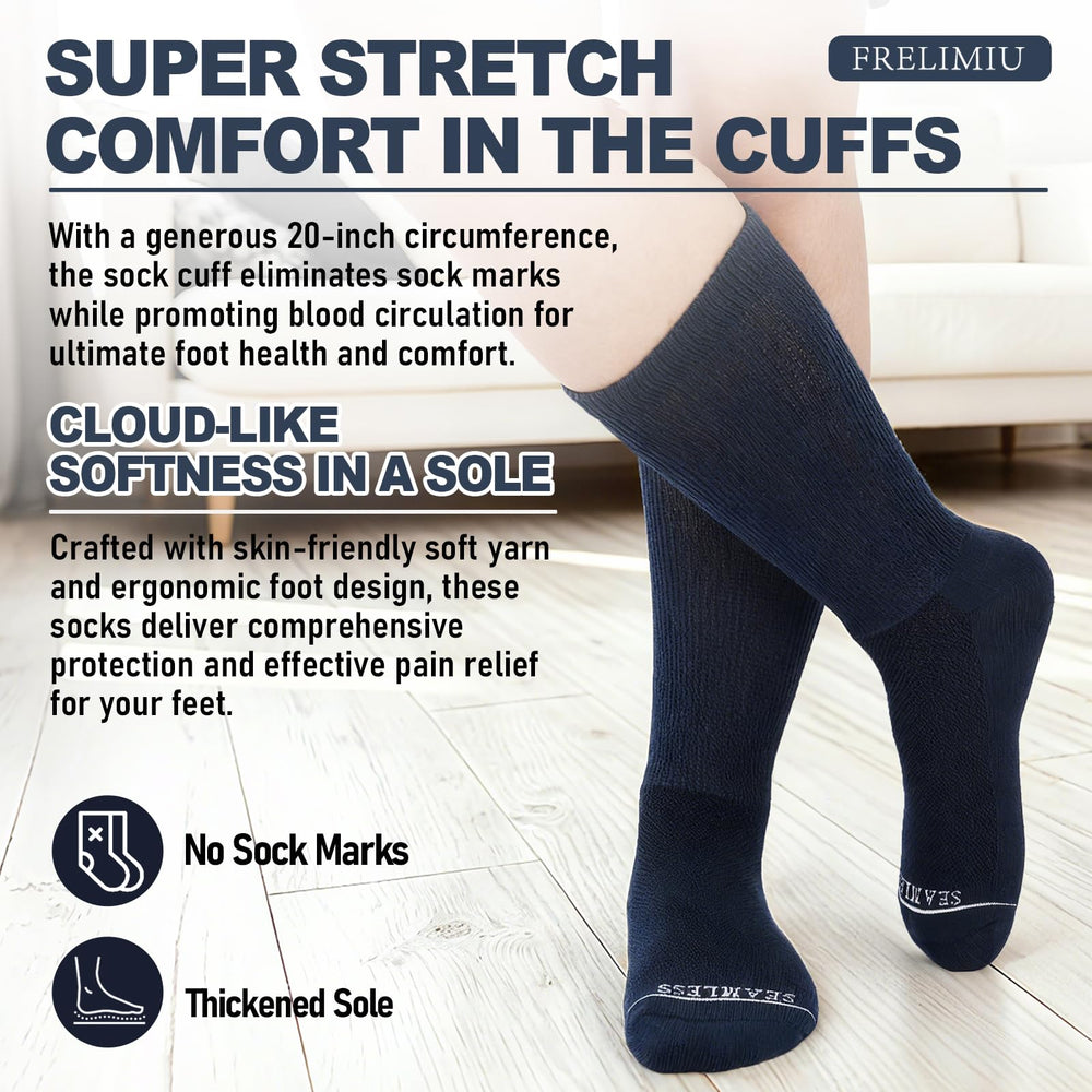 Frelimiu offers two size options 8–11 and 11–15 for swelling-friendly fit.