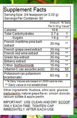 FrenchGlory OPC90 prepared drink served, supports daily wellness with a refreshing sweet-sour taste.