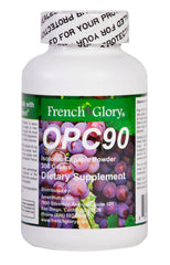 FrenchGlory OPC90 powder in a jar, ready for a daily antioxidant-supporting drink.