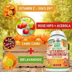 Fresh Healthcare rose hips fruit showcases natural vitamin C source