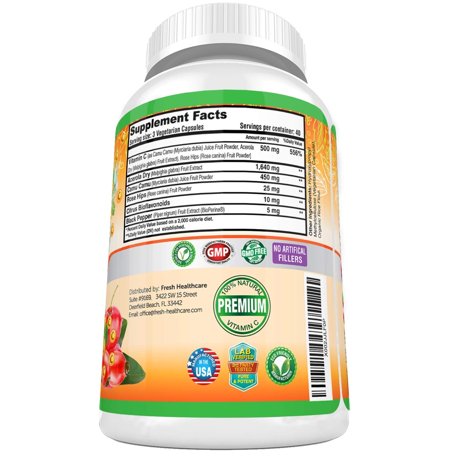 Fresh Healthcare Bioperine black pepper for enhanced absorption