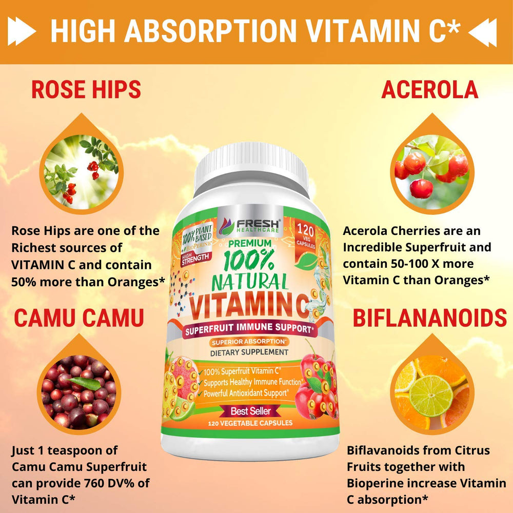 Fresh Healthcare camu camu fruit emphasizes potent natural vitamin C