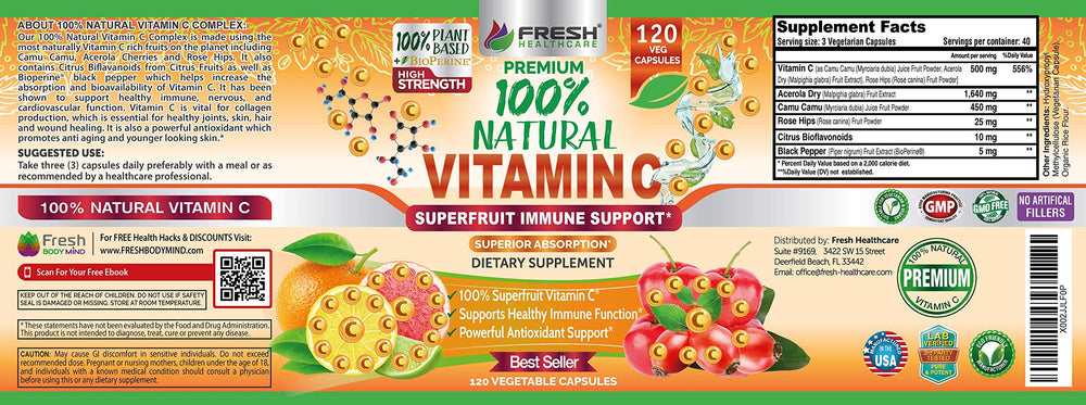 Fresh Healthcare citrus bioflavonoids aid vitamin C absorption