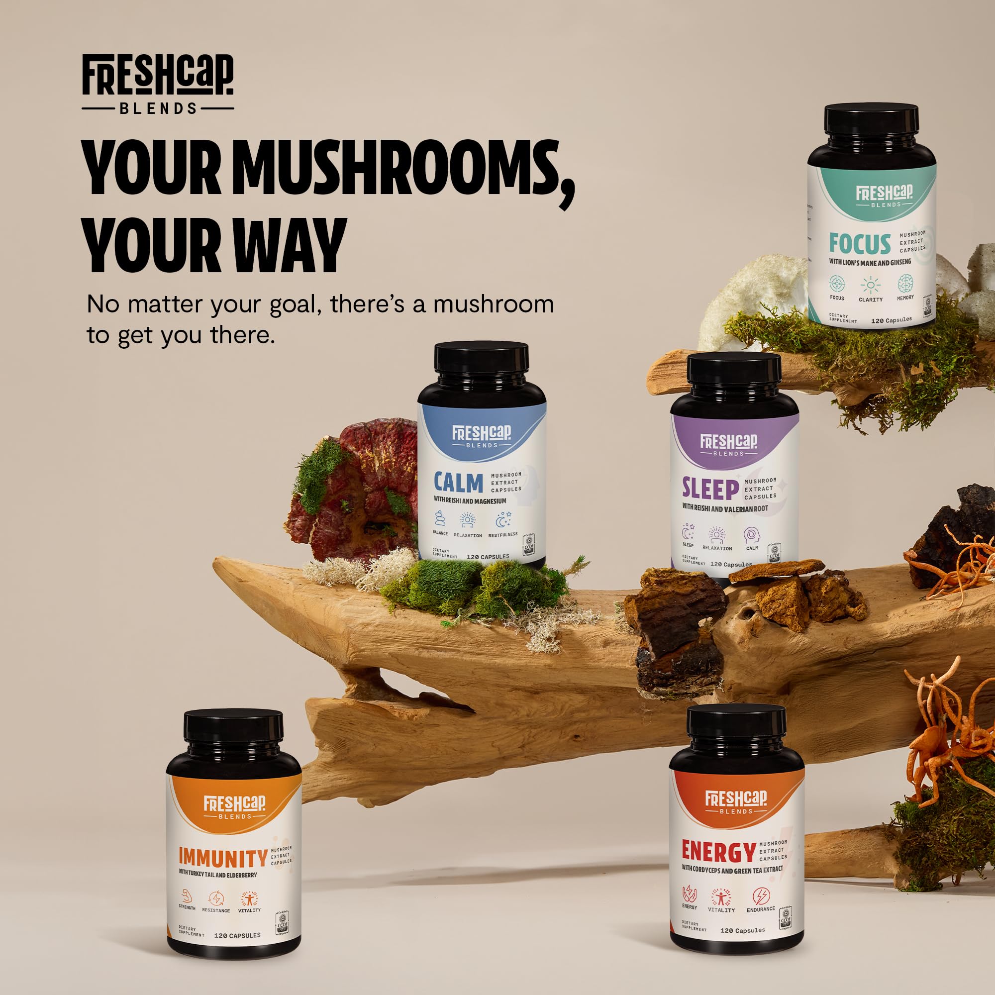 FreshCap complete immunity blend packaging visual for year-round use