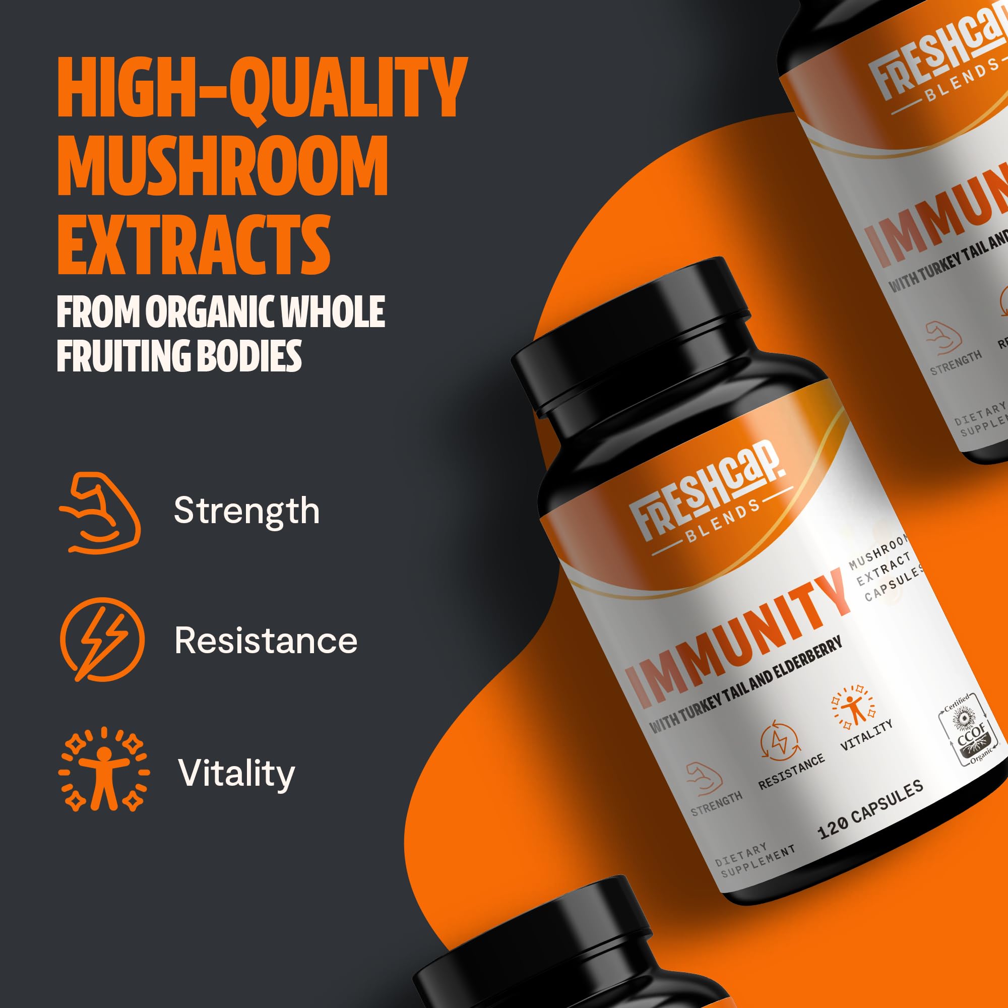 FreshCap elderberry vitamin C zinc capsules for seasonal resilience