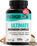 FreshCap Ultimate Mushroom Supplement 12,000mg | Organic Nootropic Complex Capsules