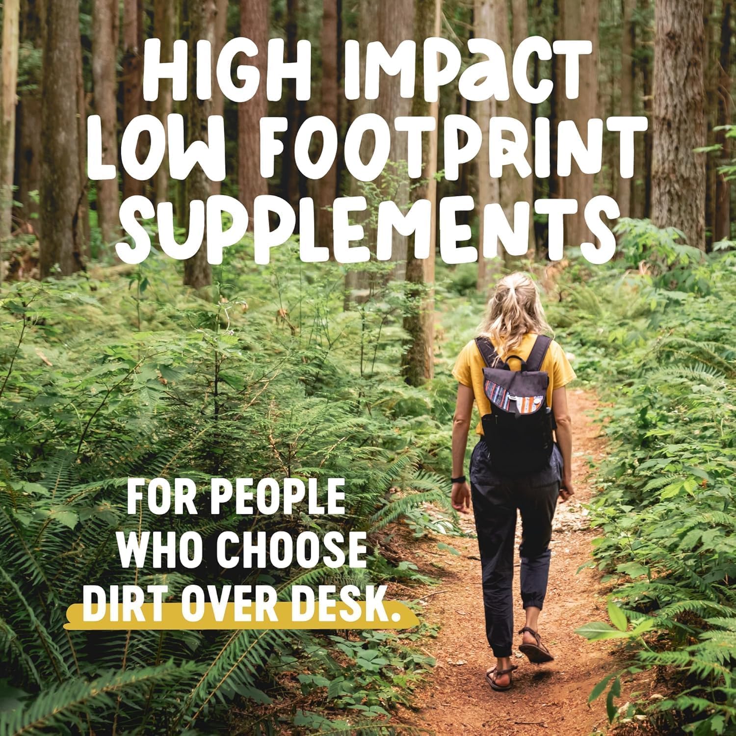 Freshfield Vegan Omega-3 natural ingredients label appeals to plant-based shoppers.