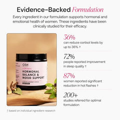 Freshly Moms ashwagandha shatavari ingredients powder closeup highlights natural adaptogens