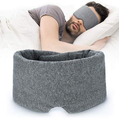 Freshme cotton sleep eye mask with nose-blocking design for dark sleep