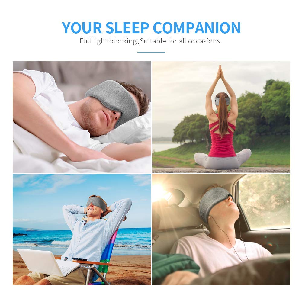 Freshme large-size eye mask suitable for side sleepers and extended coverage