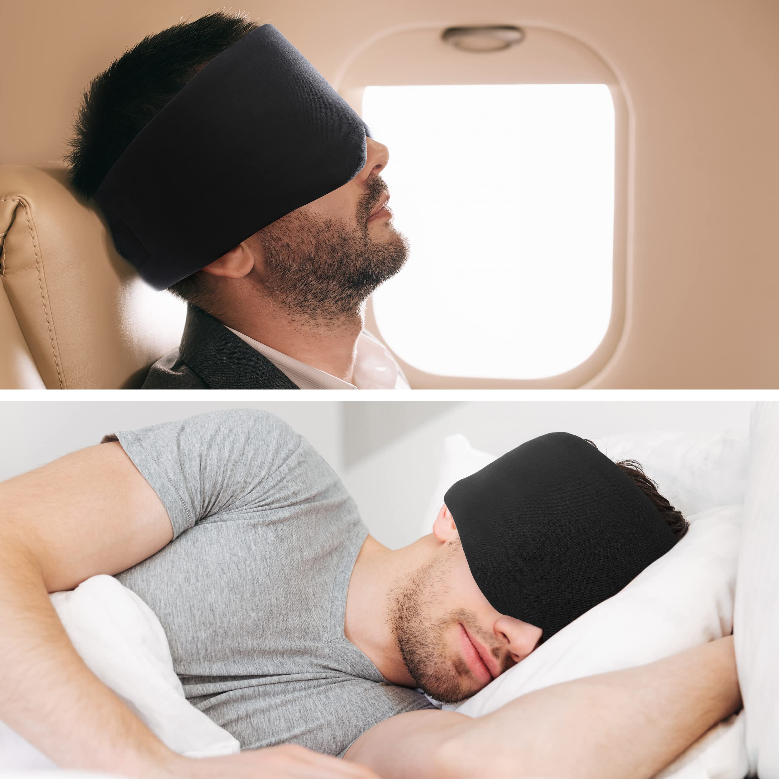FRESHME Sleep Mask adjustable velcro band ensures a secure fit