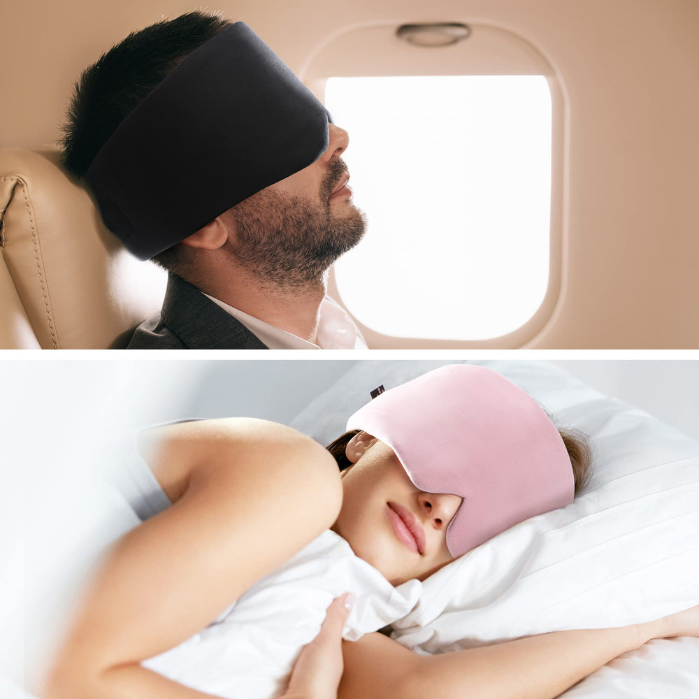 FreshMe sleep mask with hidden velcro for a secure adjustable fit