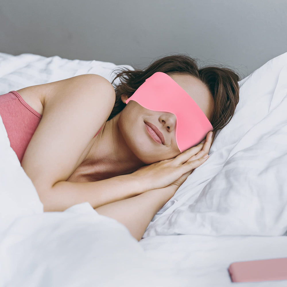 FRESHME Travel-ready sleep mask fits comfortably in a pocket or bag.